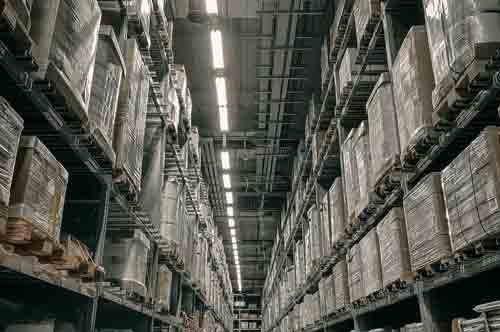 graphic -warehouse of medical supplies